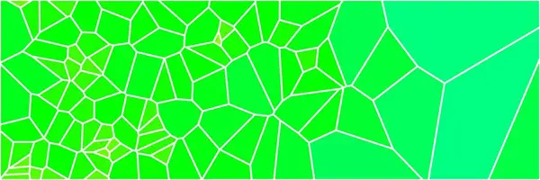 Vitrail Coloré Voronoi Algorithme Polygonal Fond Vecteur Abstrait Modèle Cellules — Image vectorielle