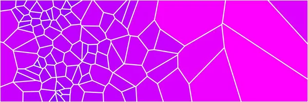 Vitrail Coloré Voronoi Algorithme Polygonal Fond Vecteur Abstrait Modèle Cellules — Image vectorielle