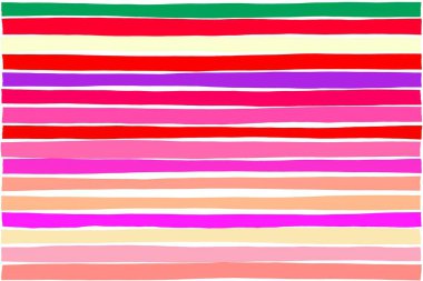 Renkli gradyan paralel yatay çizgiler desen resim, düzen soyut canlı ya da yaratıcı tasarım için. Kesit