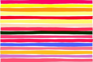 Renkli gradyan paralel yatay çizgiler desen resim, düzen soyut canlı ya da yaratıcı tasarım için. Kesit