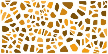 Vitray renkli voronoi fileto, vektör soyut ile. Düzensiz hücre arka plan deseni. 2D geometrik şekiller kılavuz. En boy oranı 2:1