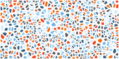 Vitray renkli voronoi fileto, vektör soyut ile. Düzensiz hücre arka plan deseni. 2D geometrik şekiller kılavuz. En boy oranı 2:1