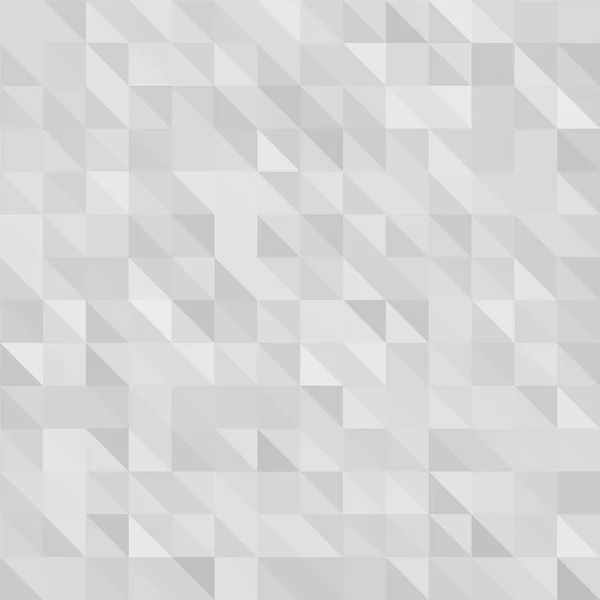 Triangular Baixo Poli Cinza Claro Prata Fundo Padrão Mosaico Vector — Vetor de Stock