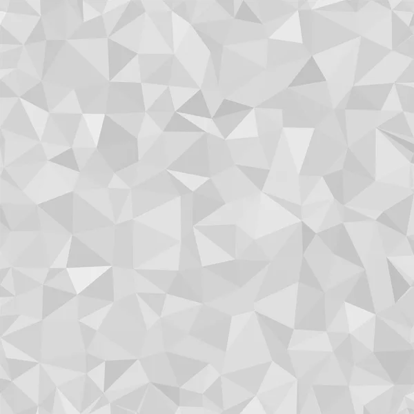 Triangular Low Poly Light Grey Silver Mosaic Pattern Background Vector — Stock Vector