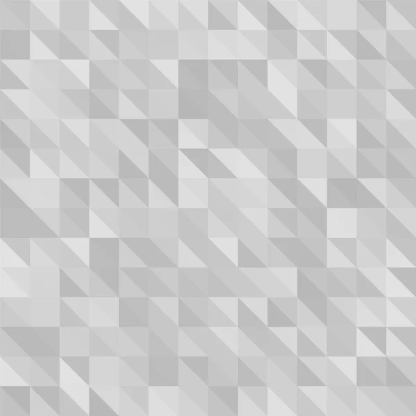 Poliéster Bajo Triangular Gris Claro Plata Fondo Patrón Mosaico Gráfico — Archivo Imágenes Vectoriales