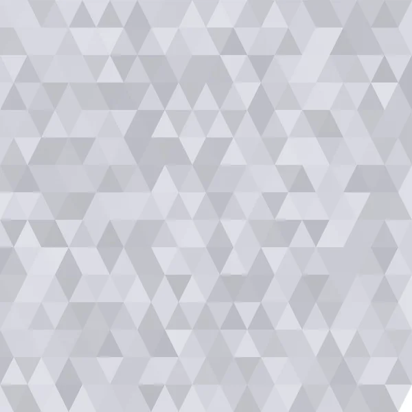 Trojúhelníkový Nízký Poly Světle Šedá Stříbrná Mozaika Vzor Pozadí Vektor — Stockový vektor