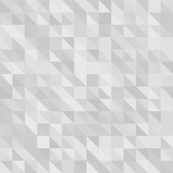 Poliéster Bajo Triangular Gris Claro Plata Fondo Patrón Mosaico Gráfico — Archivo Imágenes Vectoriales