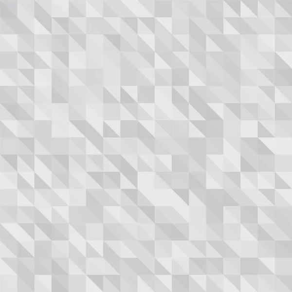 Triangulära Låg Poly Ljus Grå Silver Mosaik Mönster Bakgrund Vector — Stock vektor