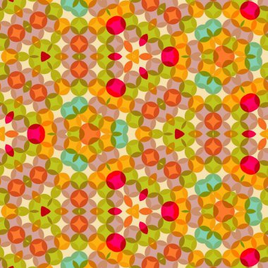 Soyut renkli altıgen kare geometrik seamless modeli simetrik kaleydoskop moda 