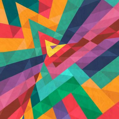 Soyut renkli altıgen kare geometrik seamless modeli simetrik kaleydoskop moda 