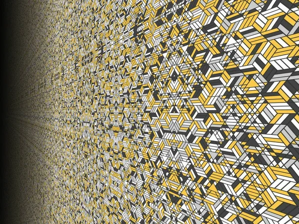 Absztrakt színes hatszög tér geometriai varrat nélküli mintát szimmetrikus Kaleidoszkóp divat — Stock Fotó