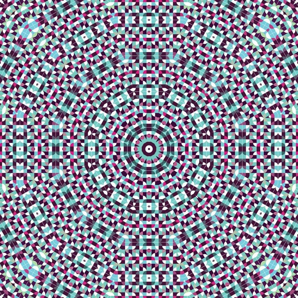 Abstrait coloré hexagone carré géométrique sans couture motif symétrique kaléidoscope mode — Photo