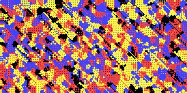 Soyut renkli tuval kare geometrik dikişsiz desen arka plan 