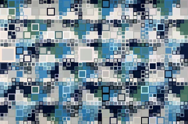 Abstrait toile colorée carré géométrique fond de motif sans couture — Photo