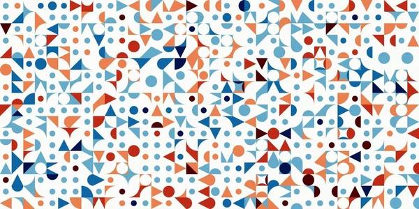 抽象彩色画布方形几何无缝图案背景 — 图库照片