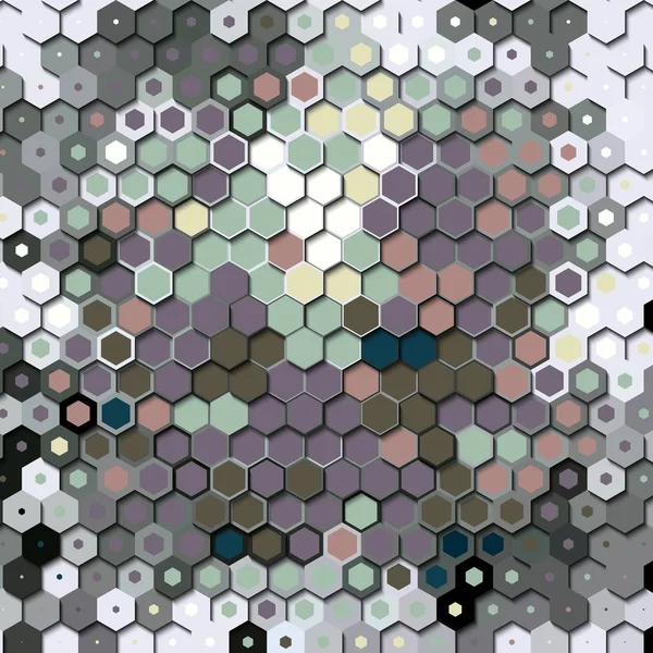 抽象彩色画布方形几何无缝图案背景 — 图库照片