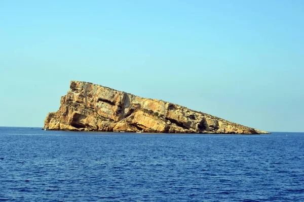 Benidorm island in Mediterranean Alicante of Spain — Stock Photo, Image