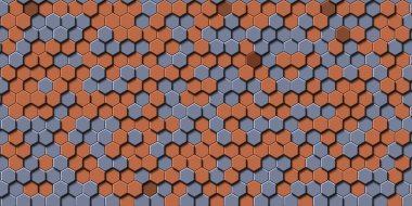 Soyut renkli petek bal dikişsiz desen altıgen mozaik 