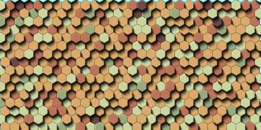 Soyut renkli petek bal dikişsiz desen altıgen mozaik 