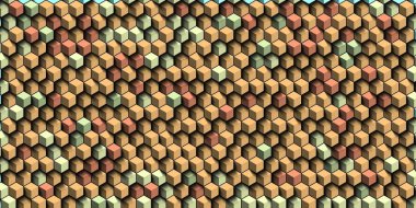 Soyut renkli petek bal dikişsiz desen altıgen mozaik 