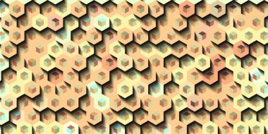 Soyut renkli petek bal dikişsiz desen altıgen mozaik 