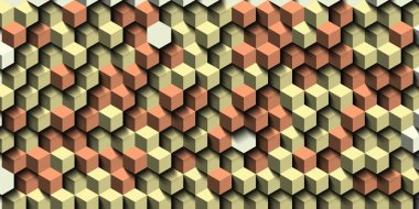 Soyut renkli petek bal dikişsiz desen altıgen mozaik 