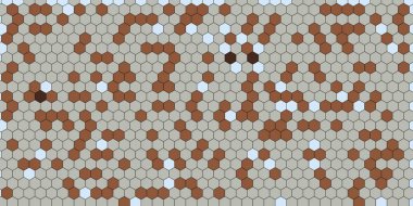 Soyut renkli petek bal dikişsiz desen altıgen mozaik 