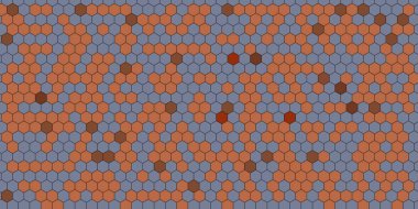 Soyut renkli petek bal dikişsiz desen altıgen mozaik 