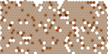 Soyut renkli petek bal dikişsiz desen altıgen mozaik 