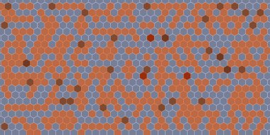 Soyut renkli petek bal dikişsiz desen altıgen mozaik 