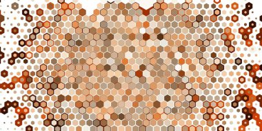 Soyut renkli petek bal dikişsiz desen altıgen mozaik 