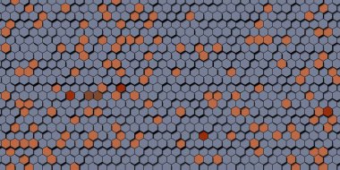 Soyut renkli petek bal dikişsiz desen altıgen mozaik 