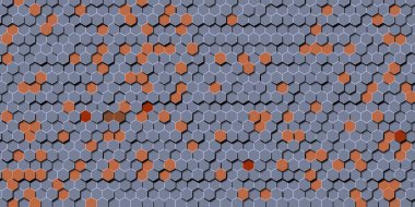 Soyut renkli petek bal dikişsiz desen altıgen mozaik 