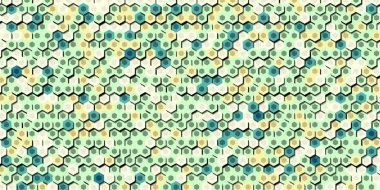 Soyut renkli petek bal dikişsiz desen altıgen mozaik 