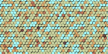 Soyut renkli petek bal dikişsiz desen altıgen mozaik 