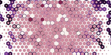 Soyut renkli petek bal dikişsiz desen altıgen mozaik 