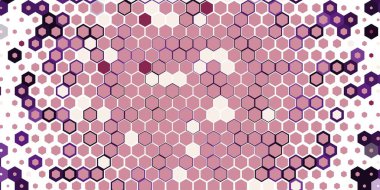 Soyut renkli petek bal dikişsiz desen altıgen mozaik 