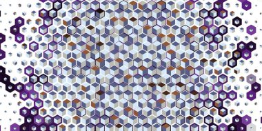 Soyut renkli petek bal dikişsiz desen altıgen mozaik 