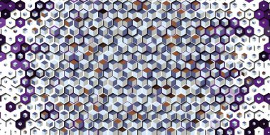 Soyut renkli petek bal dikişsiz desen altıgen mozaik 