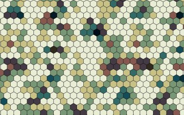 Soyut renkli petek bal dikişsiz desen altıgen mozaik 