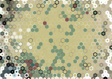 Soyut renkli petek bal dikişsiz desen altıgen mozaik 