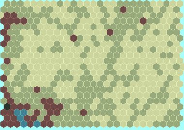 Soyut renkli petek bal dikişsiz desen altıgen mozaik 