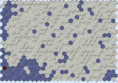 Soyut renkli petek bal dikişsiz desen altıgen mozaik 