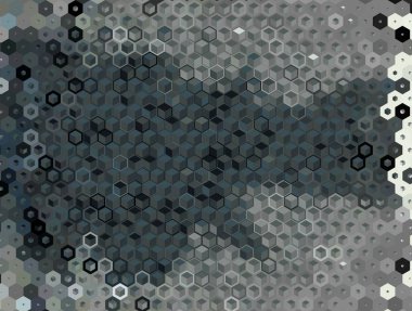 Soyut renkli petek bal dikişsiz desen altıgen mozaik 