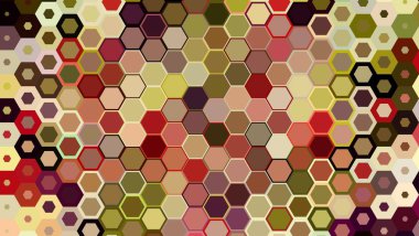 Soyut renkli petek bal dikişsiz desen altıgen mozaik 