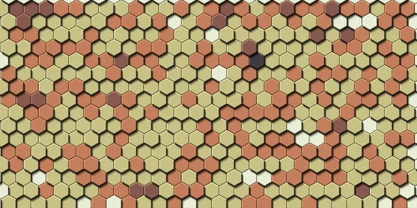 Soyut renkli petek bal dikişsiz desen altıgen mozaik — Stok fotoğraf