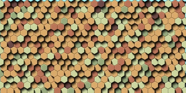 Soyut renkli petek bal dikişsiz desen altıgen mozaik 