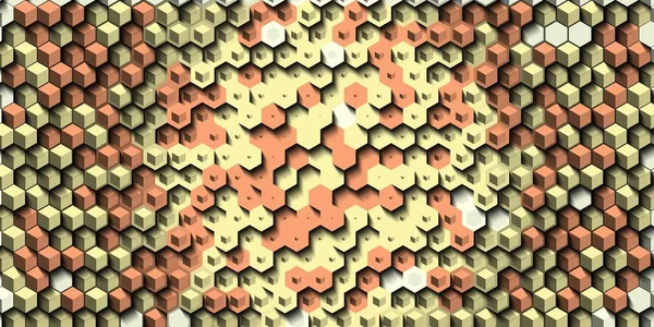 Soyut renkli petek bal dikişsiz desen altıgen mozaik — Stok fotoğraf