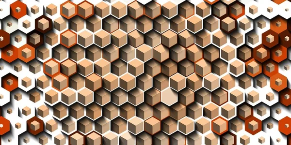 Abstrato colorido mel favo de mel sem costura padrão hexágono mosaico — Fotografia de Stock