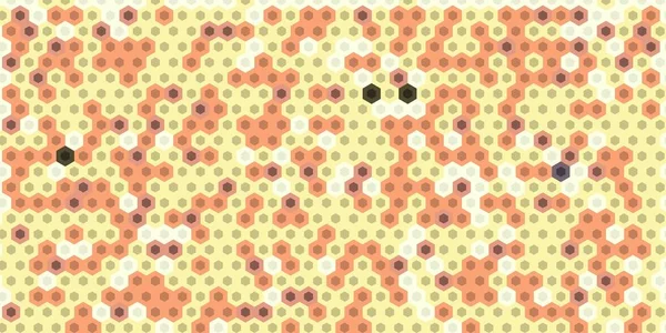Абстрактний барвистий стілець медовий безшовний візерунок шестикутної мозаїки — стокове фото
